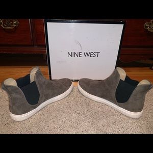 Nine West Grey mid top casual sneakers